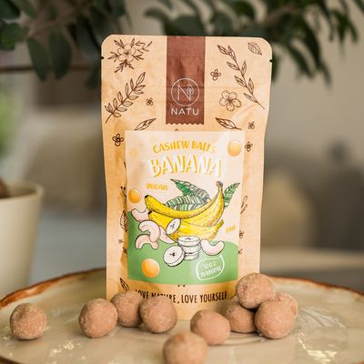 Natu Banánové kuličky s kešu krémem 70 g