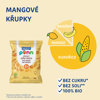 Salvest Põnn BIO Mangové křupky 20 g