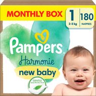 Pampers Harmonie Baby vel.1 - Měsíční balení 180 ks