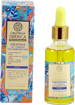 Natura Siberica Rakytníkový olejový komplex pro poškozené vlasy 50 ml