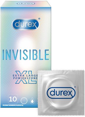 Durex Invisible XL Kondomy 10 ks