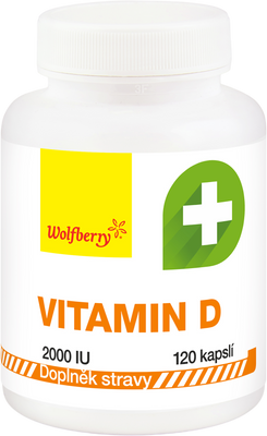 Wolfberry Vitamín D kapsle 120 kapslí