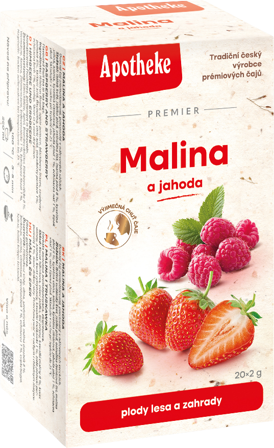 Apotheke Malina + Jahoda s echinaceou čaj 20 x 2 g