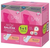 Molicare Premium Lady inkontinenční vložky 0,5 kapky 2 x 28 ks