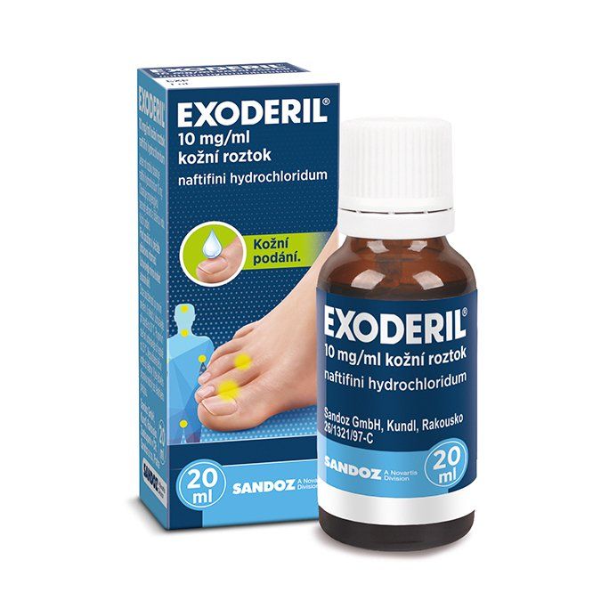 Exoderil, 20ml, plíseň, kožní, nehty, léčba
