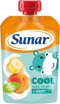Sunar Cool ovocná kapsička banán, meruňka, jogurt 12m+ 110 g