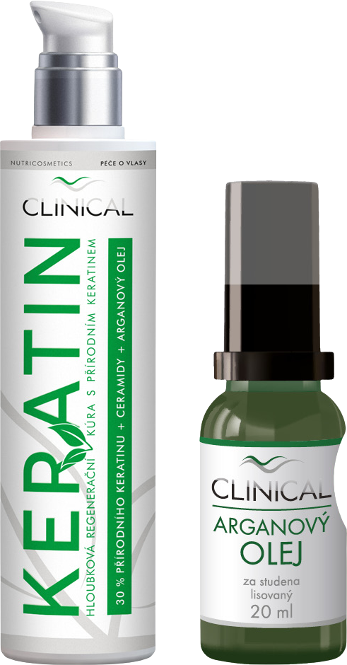 Clinical Nutricosmetics Keratin kúra 100 ml + arganový olej 20 ml