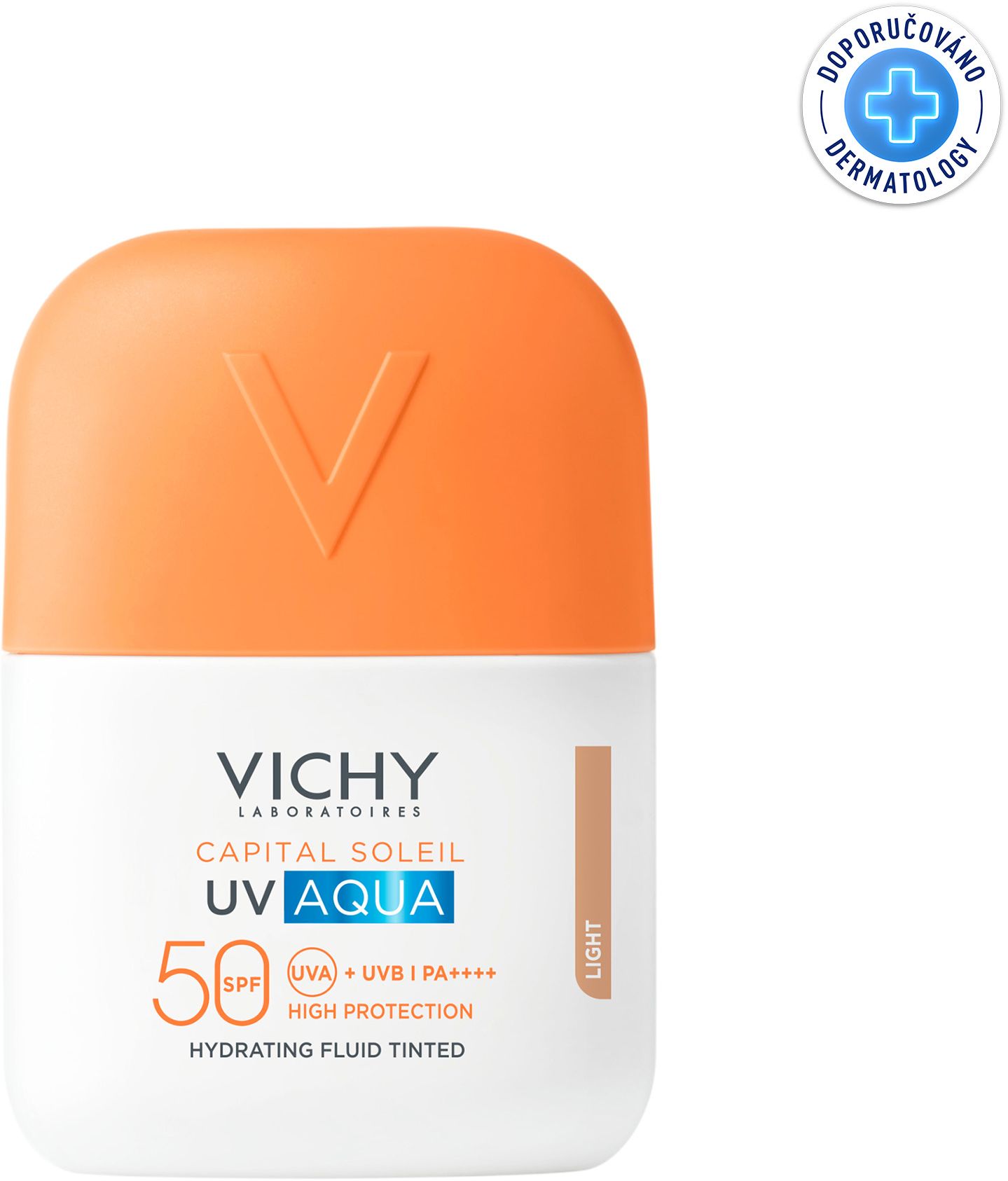 Vichy Capital soleil UV aqua fluid SPF50, tónovaný light 50 ml