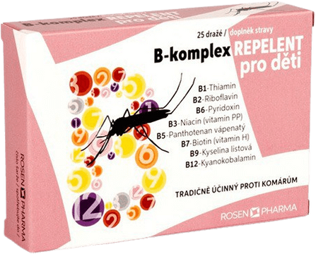Rosen B-komplex Repelent pro děti dražé 25 ks