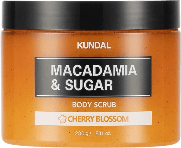 Kundal Macadamia&Sugar Body Scrub přírodní tělový peeling s vůní Třešňového Květu 550 g