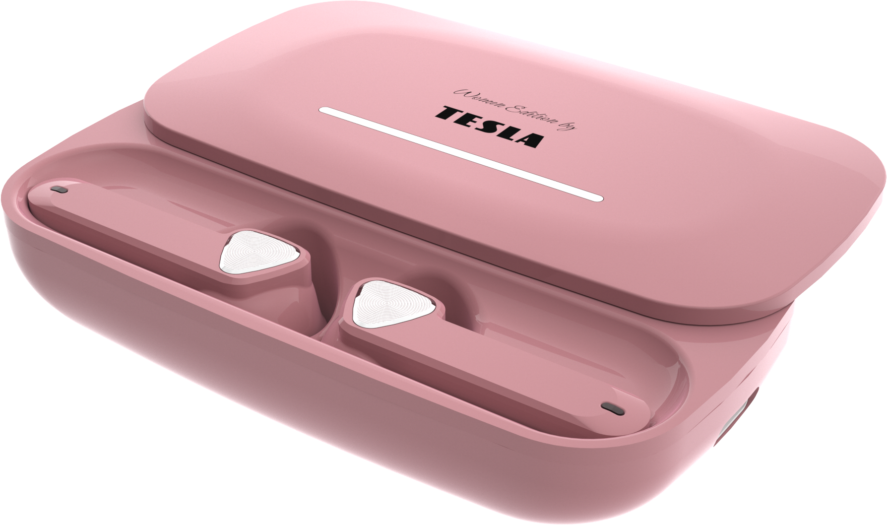 Tesla Sound EB20 - bezdrátová Bluetooth sluchátka (Pearl Pink)
