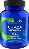 Natios Chaga Mushrooms 500 mg 90 kapslí