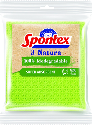 Spontex Natura houbová utěrka 3 ks