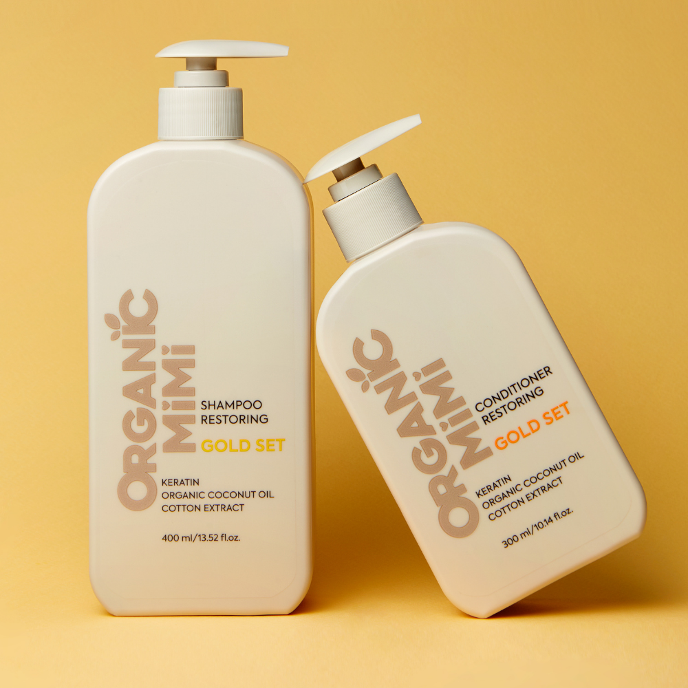 Organic Mimi Gold Set Regenerační šampon na vlasy 400 ml