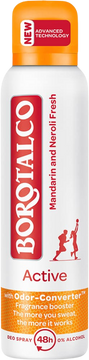 Borotalco Active Mandarin & Neroli Fresh Deodorant 150 ml