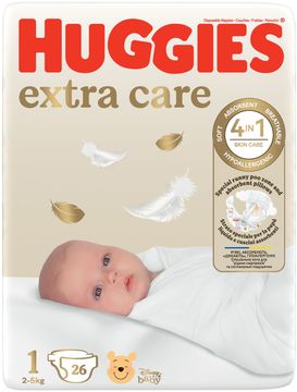 Huggies Extra Care 1, 26 ks