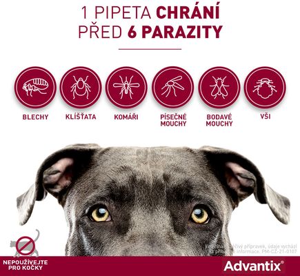 Advantix pro psy spot-on 10-25 kg 4 x 2.5 ml