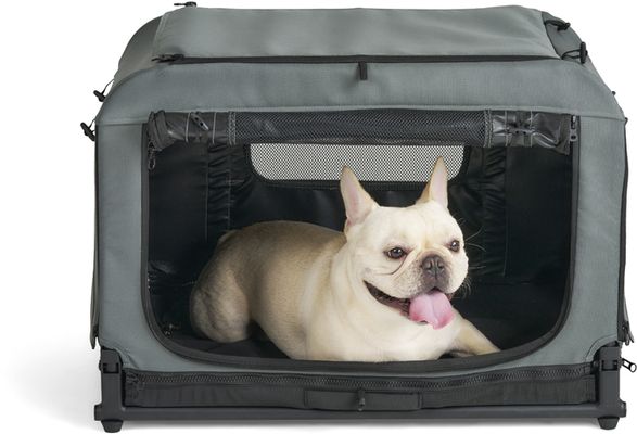 FIKAGO Skládací kennel přepravka Queen S Grey