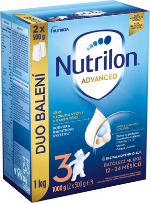 Nutrilon Advanced 3 1kg batolecí mléko 1000 g