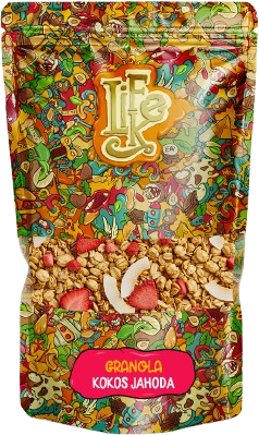 Lifelike Granola Jahodová s kokosem 400 g
