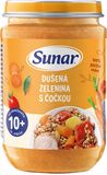 Sunar Příkrm dušená zelenina s čočkou 10m+, 190 g
