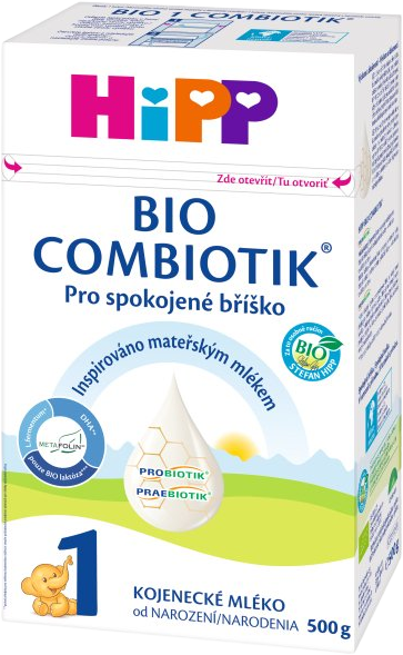 HiPP 1 BIO Combiotik od narození Počáteční mléčná kojenecká výživa 500 g