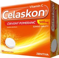 Celaskon červený pomeranč 500mg 30 šumivých tablet