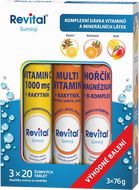 Revital Vitamin C + multivitamin + hořčík 3 x 20 šumivých tablet
