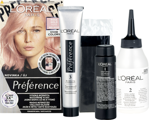 L'Oréal Paris Préférence Vivid Colors permanentní barva na vlasy 9.213 Melrose 150 ml