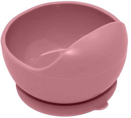 Petite&Mars Set jídelní silikonový TAKE&MATCH Dusty Pink 6m+ 3 ks