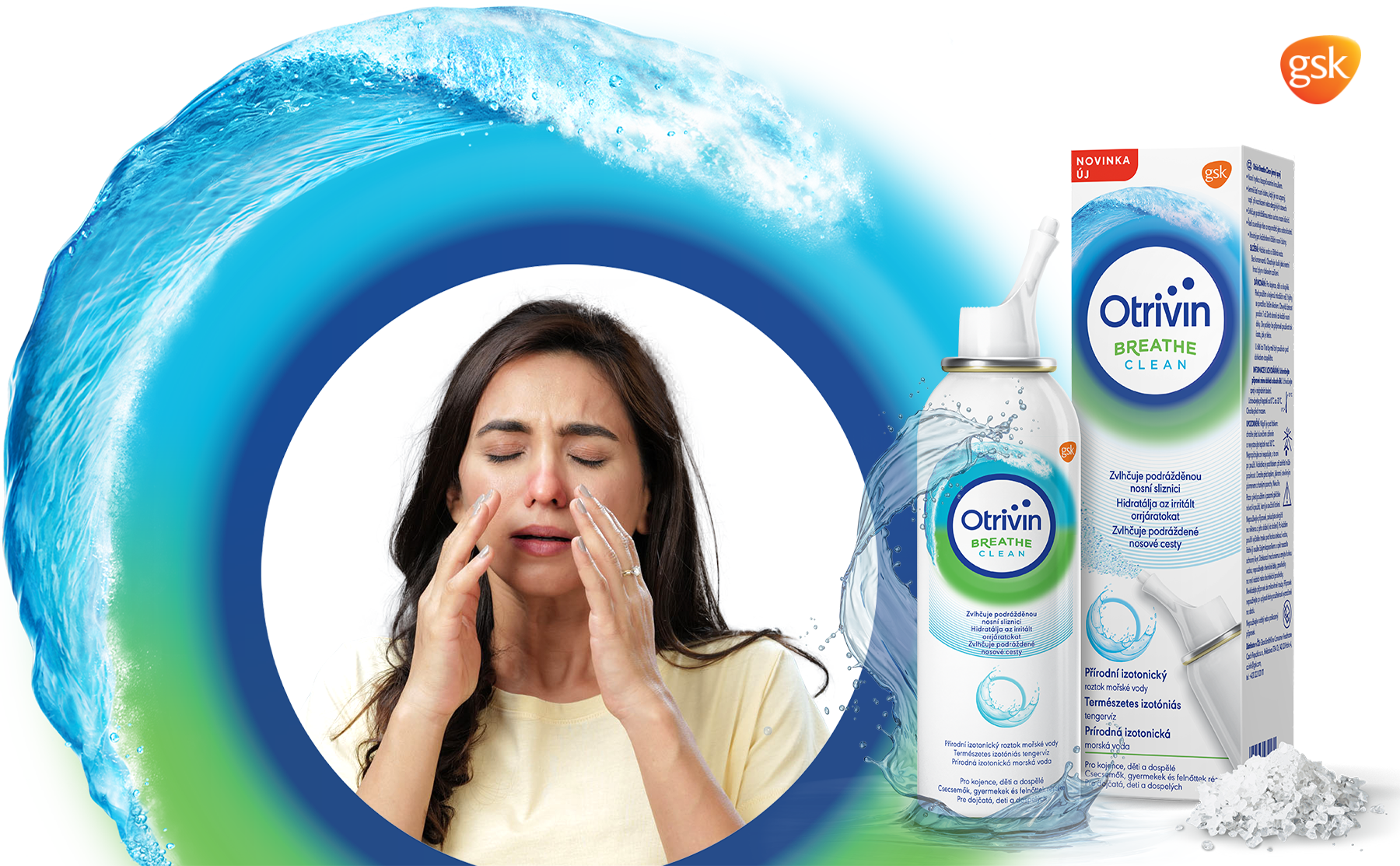 Otrivin Breathe Clean Izotonický nosový sprej s morskou vodou 100 ml