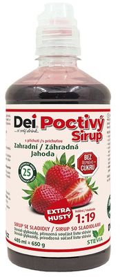 DEI Poctivý Sirup jahoda 485 ml