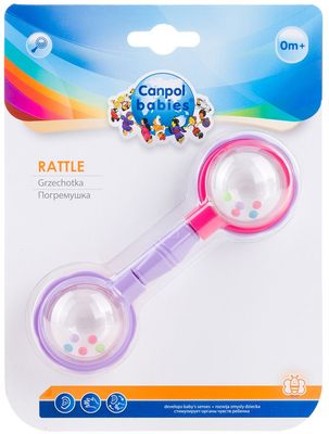 Canpol babies Chrastítko míčky na čince – růžové