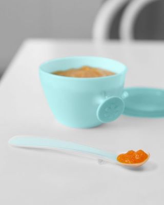 Skip Hop Lžičky silikonové Easy Feed Grey, Teal , 6m+ 2 ks
