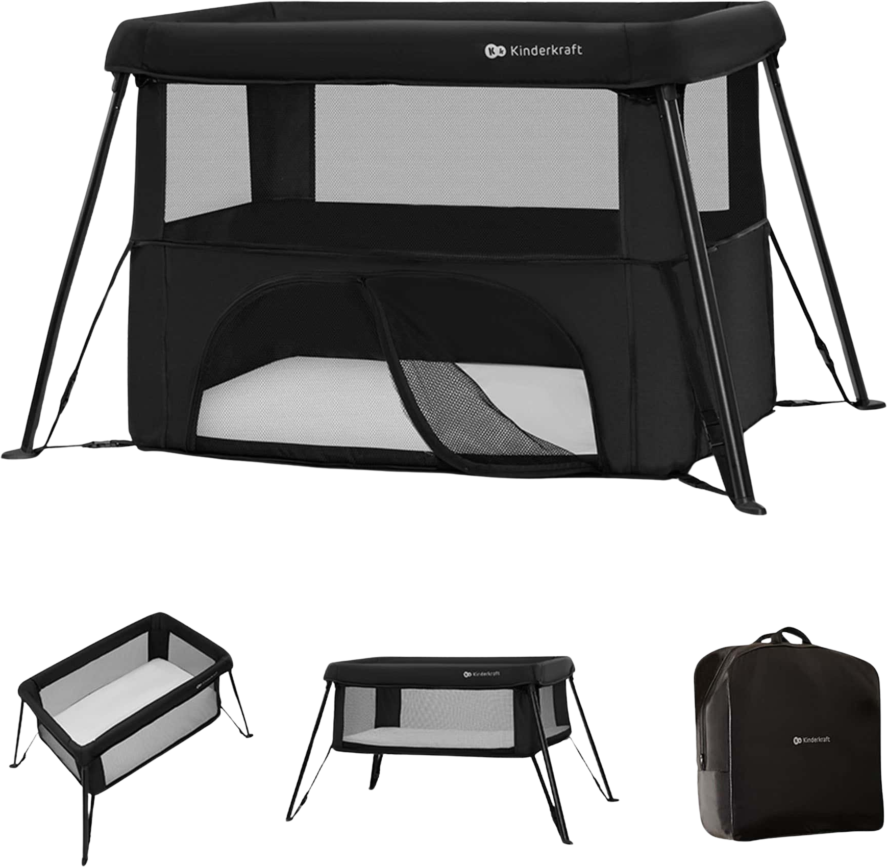 Kinderkraft Postýlka cestovní Cami Black