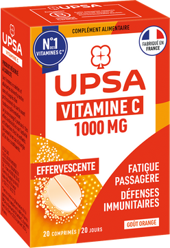 UPSA Vitality Vitamin C 1000 mg, šumivé tablety, 20 ks