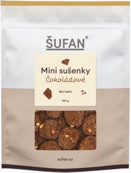 Šufan Mini sušenky čokoládové ovesné, bezlepkové 180 g
