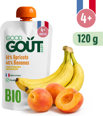 Good Goût BIO Meruňka s banánem 120 g