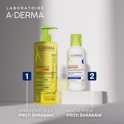 A-Derma Exomega Control Rregenerační emolienční noční krém 400 ml