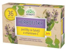 Herbofit Herbofitky se šalvějí a vitamínem C 36 pastilek