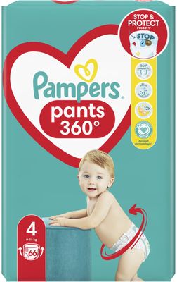 Pampers Active Baby Pants Kalhotkové plenky vel. 4, 9-15 kg, 66 ks
