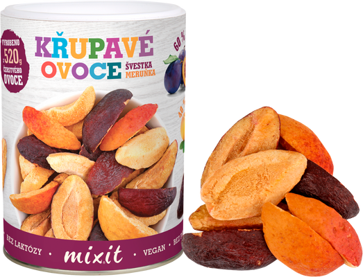Mixit Švestka Meruňka Křupavé ovoce 65 g
