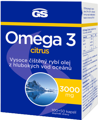 GS Omega 3 Citrus 150 kapslí