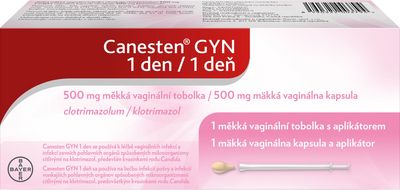 Canesten GYN 1 den 500 mg měkká vaginální tobolka 1 ks