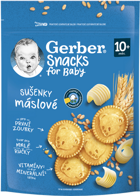 Gerber Snacks máslové sušenky 180 g