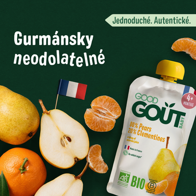 Good Goût BIO Hruška s klementinkou 120 g