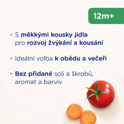 Sunar Příkrm stroganoff s hovězím a rýží 12m+, 235 g