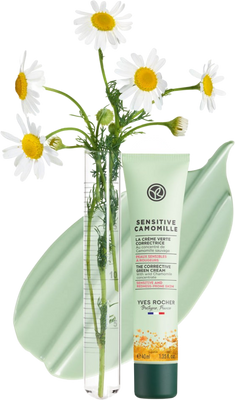 Yves Rocher Sensitive Camomille, Zelený korekční krém 40 ml