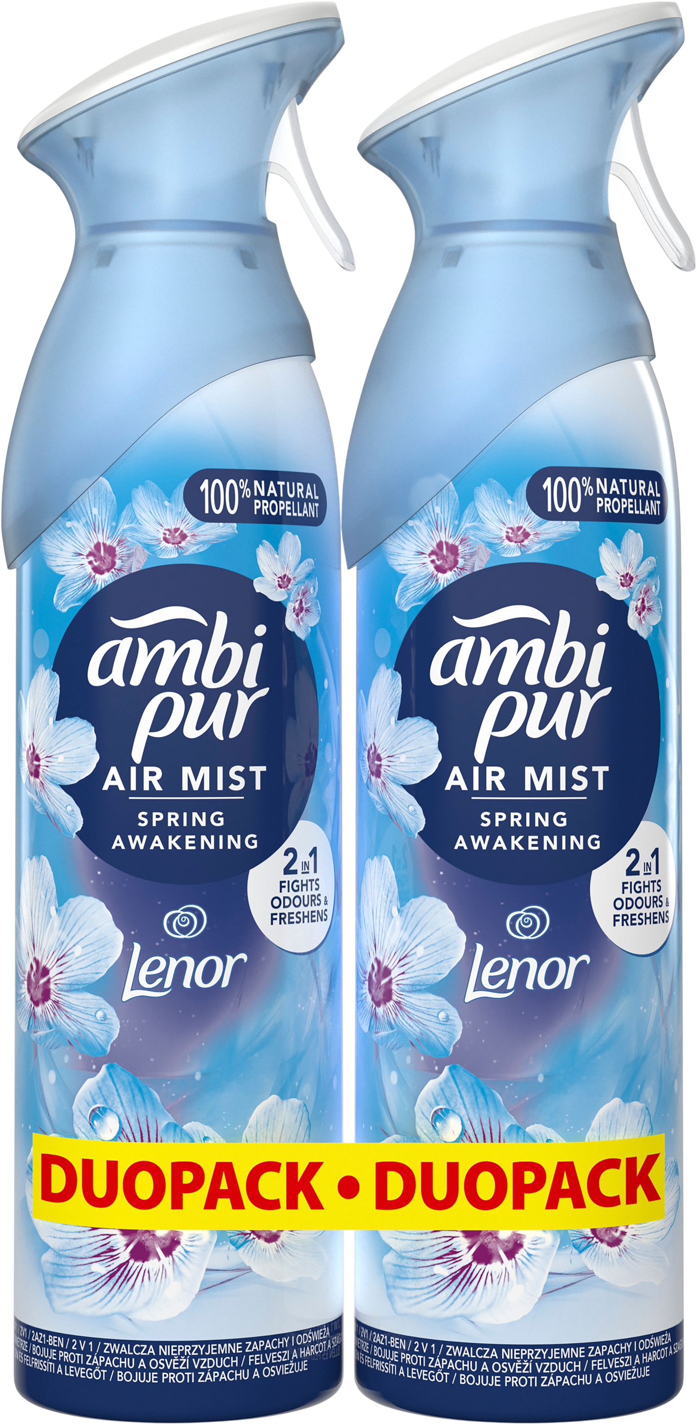 Ambipur Spring Awakening Osvěžovač vzduchu ve spreji 2 x 185 ml