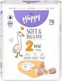 Bella Baby Happy Soft&Delicate Mini (3-6 kg), 78 ks